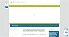 Desktop Screenshot of collegeadmissioninfo.com